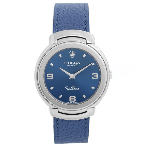 Rolex Cellini  Quartz 18k White Gold Men's Watch 6623
