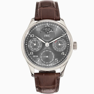 IWC Portuguese Perpetual Calendar 18k White Gold 42 mm Watch IW502218