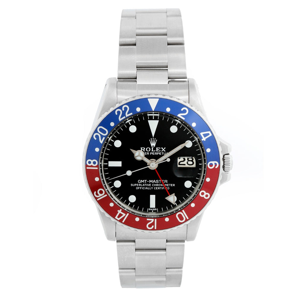 Vintage Rolex GMT - Master 1675 Stainless Steel Men's Watch
