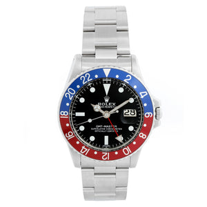Vintage Rolex GMT - Master 1675 Stainless Steel Men's Watch