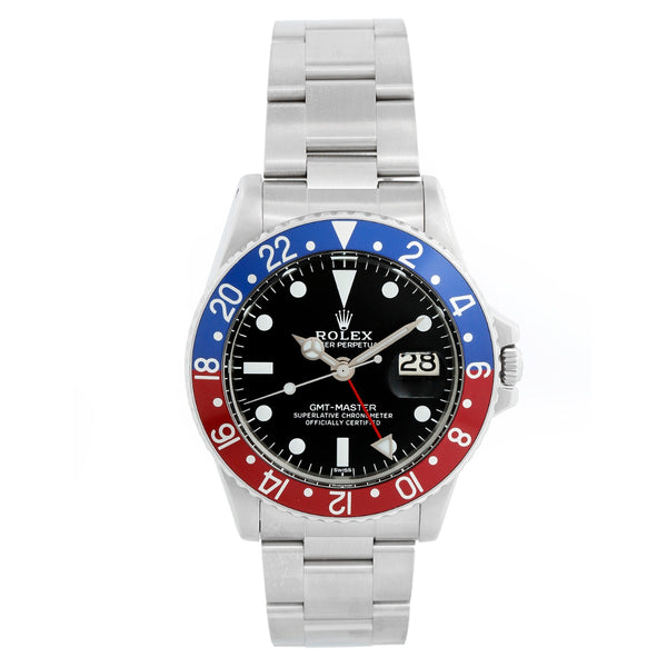 Vintage Rolex GMT - Master 1675 Stainless Steel Men's Watch