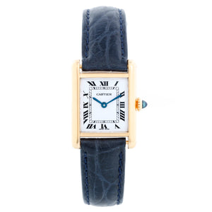 Vintage Ladies 18k Gold Cartier Tank Watch