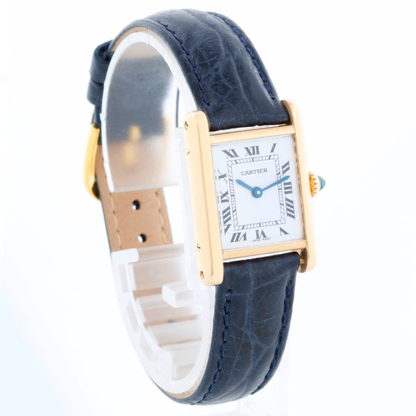 Vintage Ladies 18k Gold Cartier Tank Watch