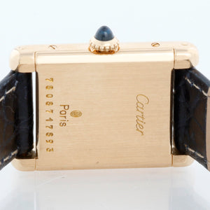 Vintage Ladies 18k Gold Cartier Tank Watch