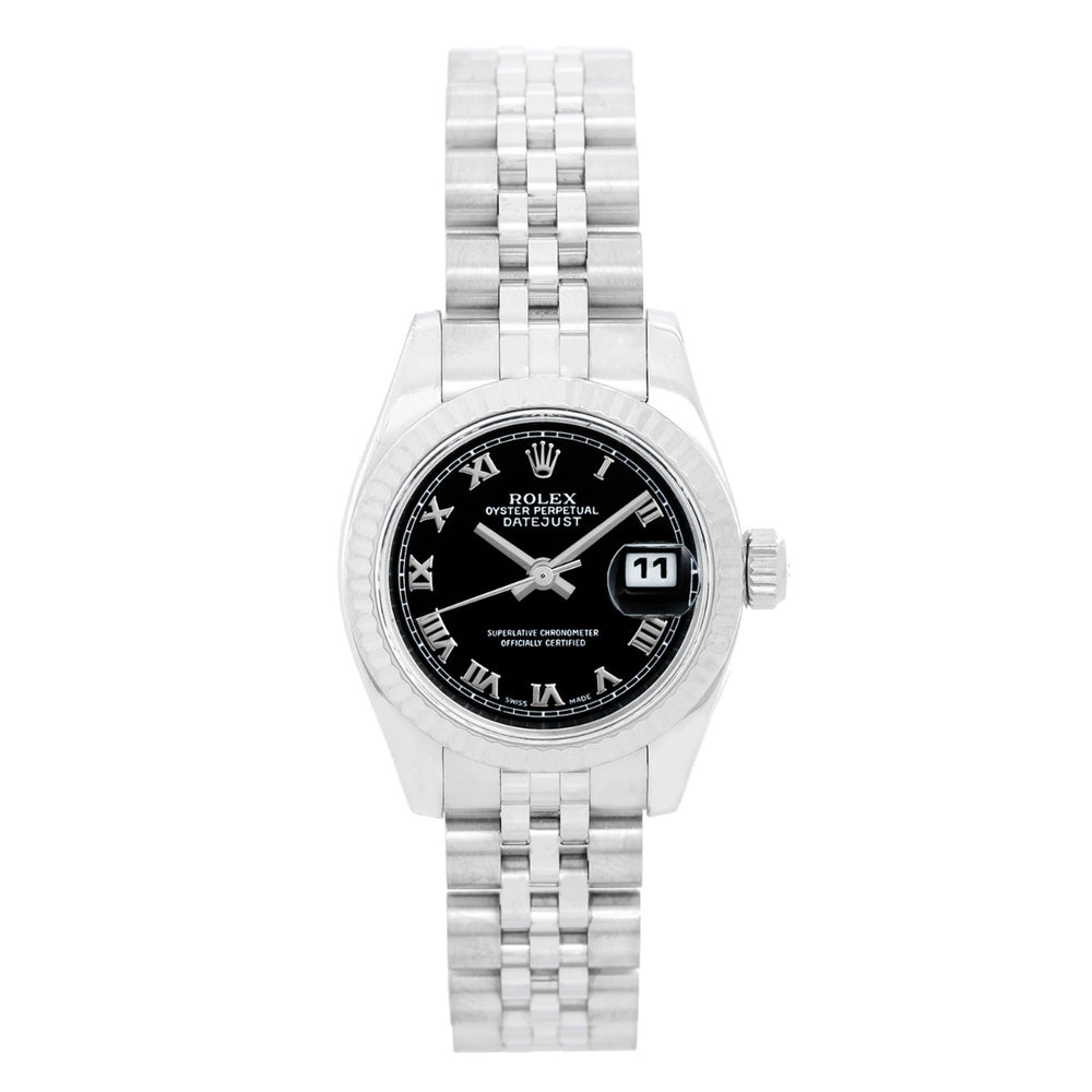 Ladies Rolex Datejust 18k White Gold & Stainless Steel 179174