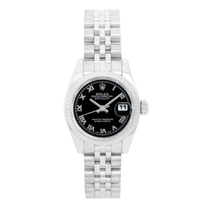 Ladies Rolex Datejust 18k White Gold & Stainless Steel 179174