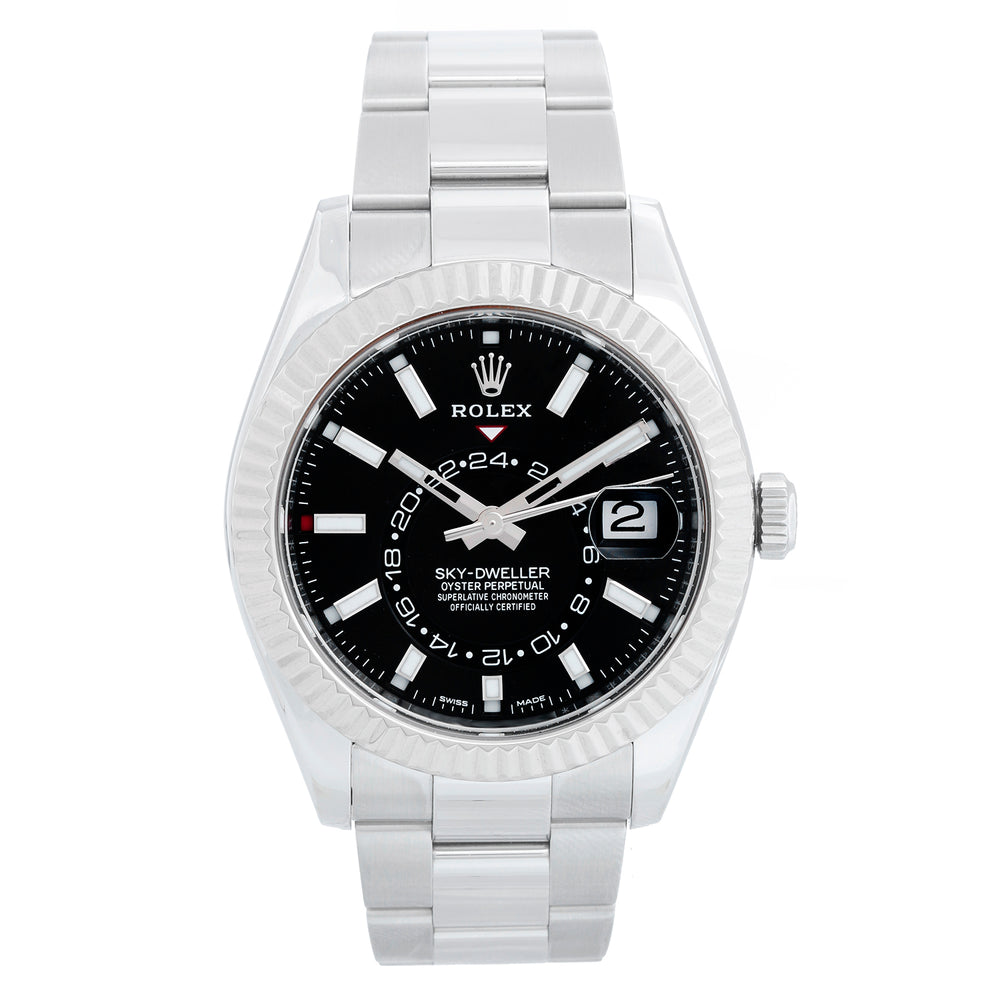 Rolex Sky-Dweller Stainless Steel Black Dial 326934