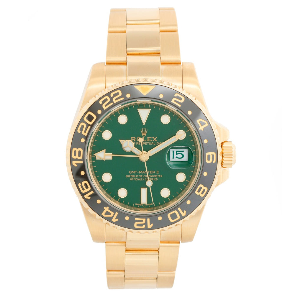 Rolex GMT - Master II 116718 Men's Watch Green Dial