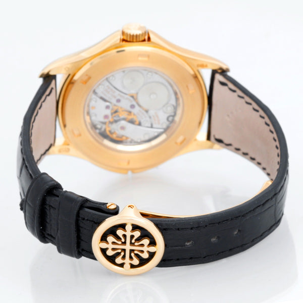 Collectible Patek Philippe Travel Time Men's 18k Yellow Gold Watch 5134-J or 5134J