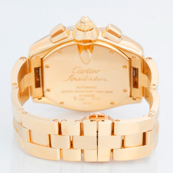 Cartier Roadster Chronograph XL 18k Yellow Gold Men's Watch 2619