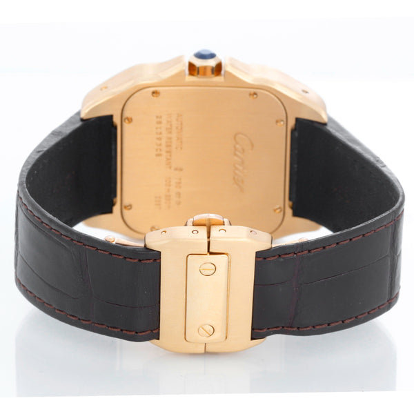 Cartier Santos 100 18K Yellow Gold Men's Watch Ref 2657 W20071Y1
