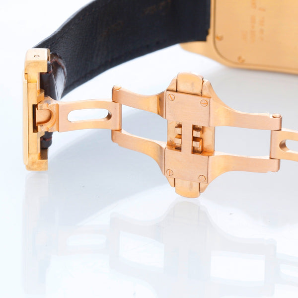 Cartier Santos 100 18K Yellow Gold Men's Watch Ref 2657 W20071Y1