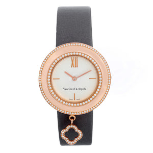 Van Cleef & Arpels Charms 18K Rose Gold Diamond Watch