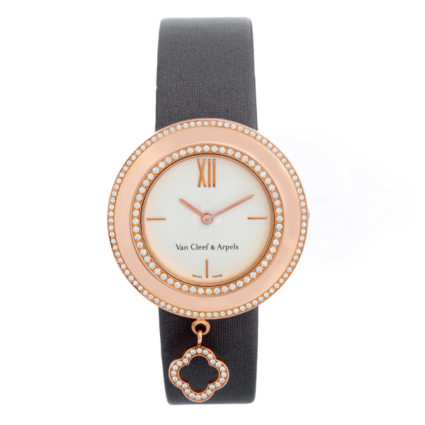 Van Cleef & Arpels Charms 18K Rose Gold Diamond Watch