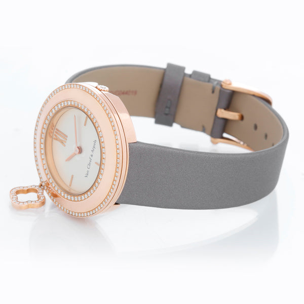 Van Cleef & Arpels Charms 18K Rose Gold Diamond Watch