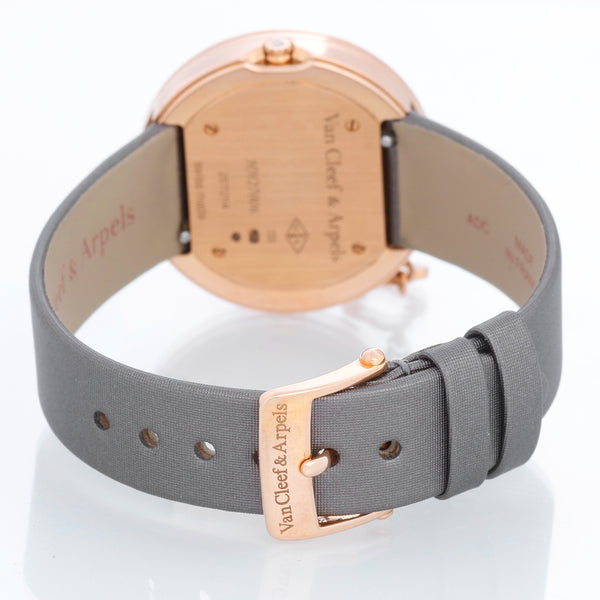 Van Cleef & Arpels Charms 18K Rose Gold Diamond Watch
