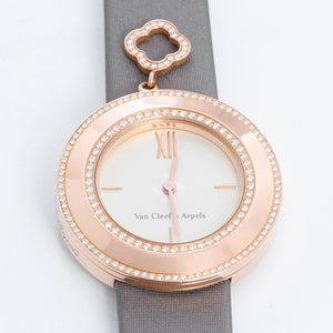 Van Cleef & Arpels Charms 18K Rose Gold Diamond Watch