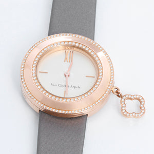 Van Cleef & Arpels Charms 18K Rose Gold Diamond Watch