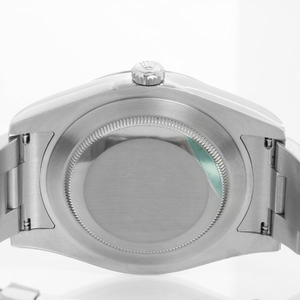 Rolex Datejust II Men's 41mm Stainless Steel Watch Black Dial 116300