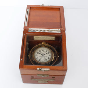 US Navy Mounted Hamilton Model 22 Bureau of  Ships Chronometer
