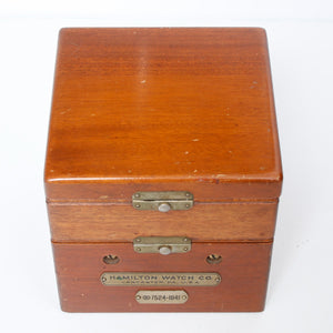 US Navy Mounted Hamilton Model 22 Bureau of  Ships Chronometer