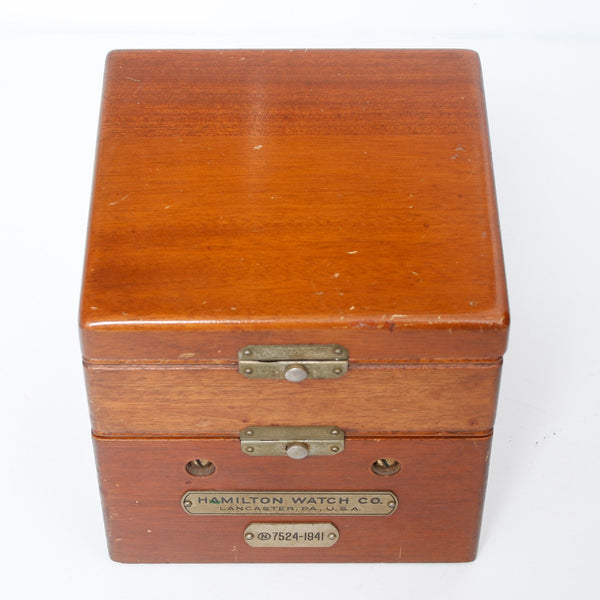 US Navy Mounted Hamilton Model 22 Bureau of  Ships Chronometer