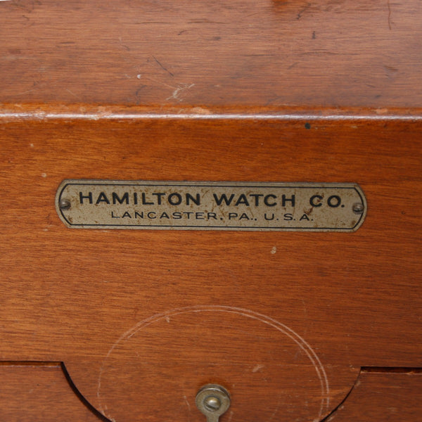 US Navy Mounted Hamilton Model 22 Bureau of  Ships Chronometer