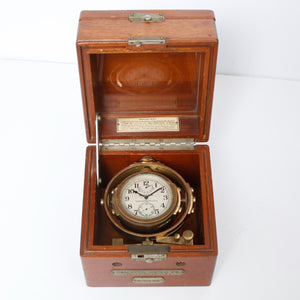 US Navy Mounted Hamilton Model 22 Bureau of  Ships Chronometer