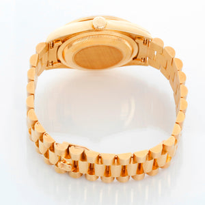 Rolex President Day-Date Men's 18k Yellow Gold Watch Vignette Dial  18378