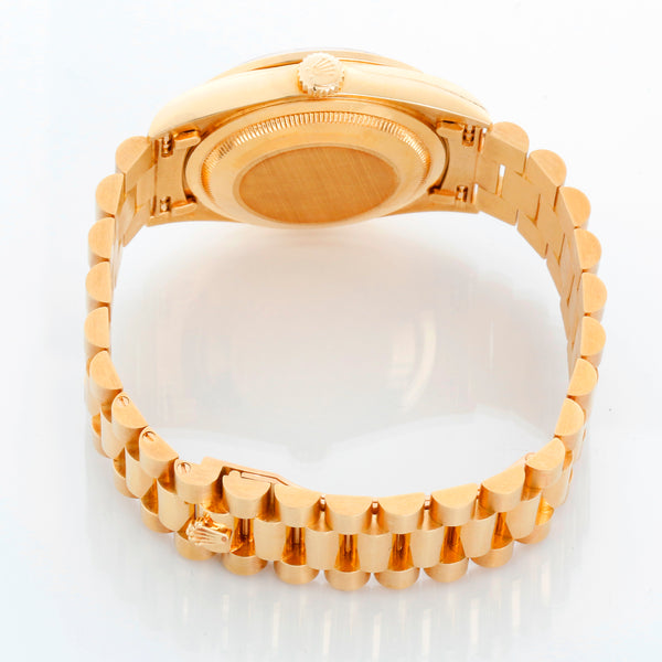 Rolex President Day-Date Men's 18k Yellow Gold Watch Vignette Dial  18378