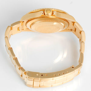 Men's Rolex Submariner Watch 16618 Champagne Serti Dial