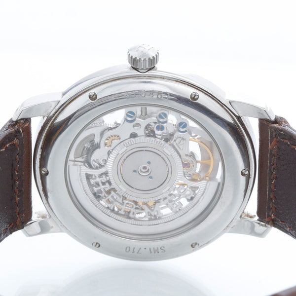 Hermes Stainless Steel Sesame TGM Skeleton Watch Ref. SM1.710