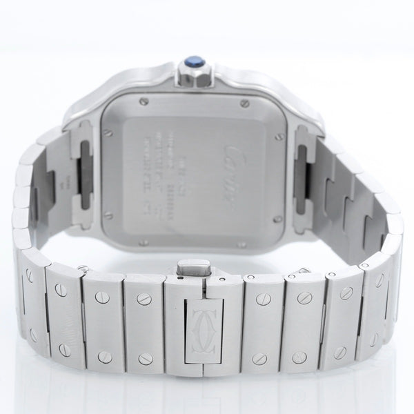 Cartier Santos De Cartier Stainless Steel  Blue Dial  Large Watch WSSA0030 4072