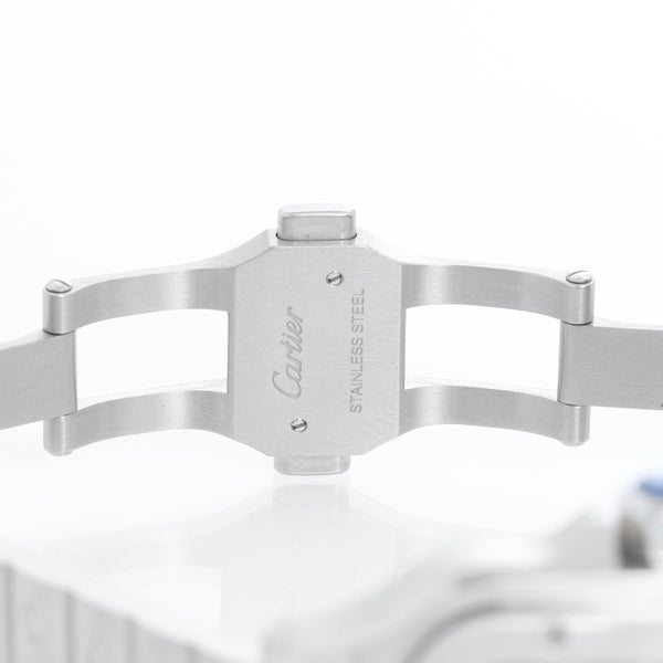 Cartier Santos De Cartier Stainless Steel  Blue Dial  Large Watch WSSA0030 4072