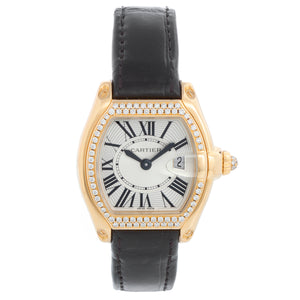 Cartier Roadster 18k Yellow Gold Ladies 31mm Quartz Watch W62018Y5 2676
