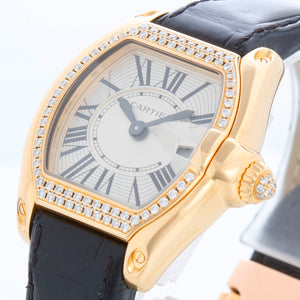 Cartier Roadster 18k Yellow Gold Ladies 31mm Quartz Watch W62018Y5 2676