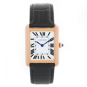 Cartier Tank Solo 18k Rose Gold Men's Watch W5200025