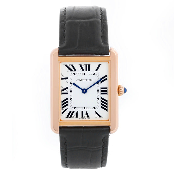 Cartier Tank Solo 18k Rose Gold Men's Watch W5200025