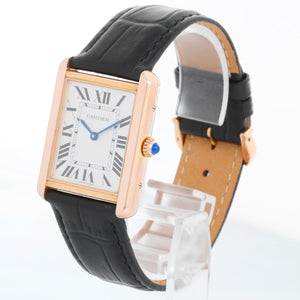 Cartier Tank Solo 18k Rose Gold Men's Watch W5200025