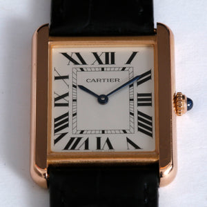 Cartier Tank Solo 18k Rose Gold Men's Watch W5200025