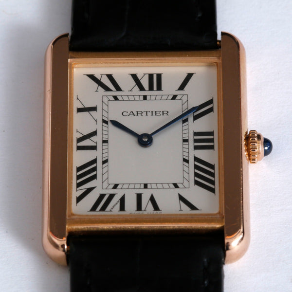 Cartier Tank Solo 18k Rose Gold Men's Watch W5200025