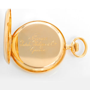 Patek Philippe 18K  Hunting Case Pocket Roman Numerals Watch