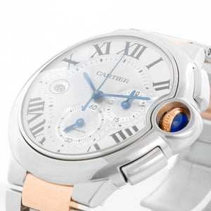 Cartier Ballon Bleu 44mm Stainless Steel & Rose Gold Chronograph W6920063