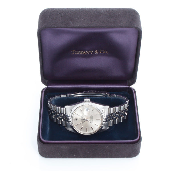 Rolex Datejust Men's Steel Tiffany & Co. Watch 16030