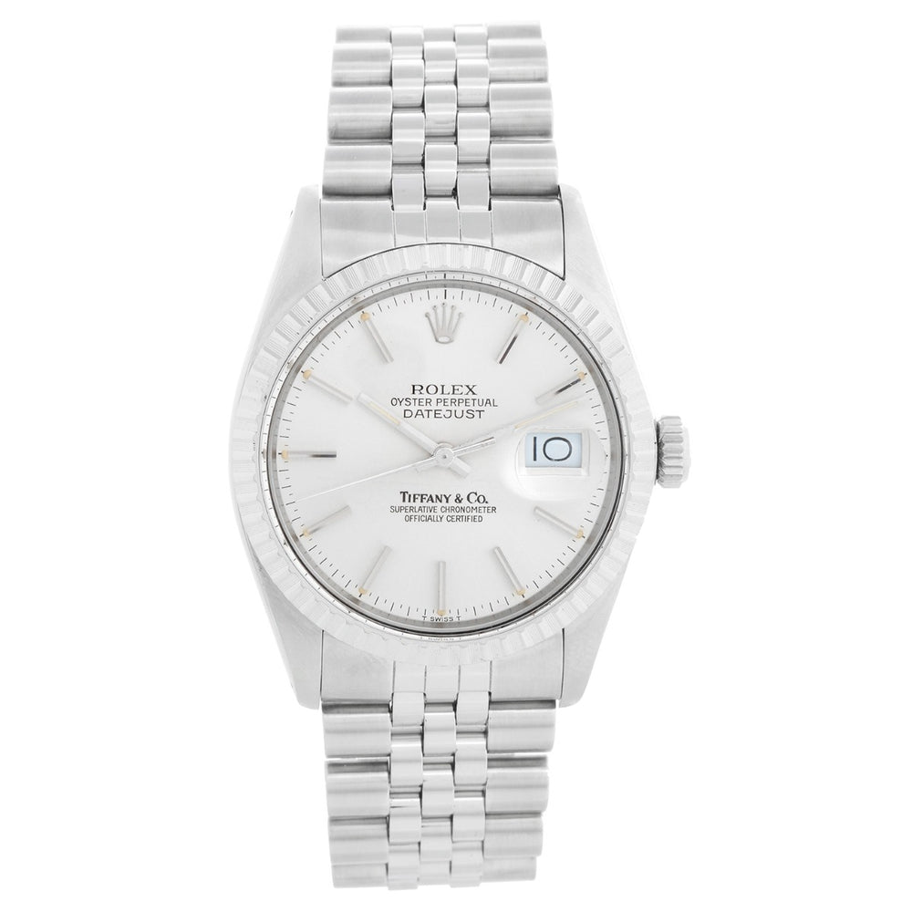 Rolex Datejust Men's Steel Tiffany & Co. Watch 16030
