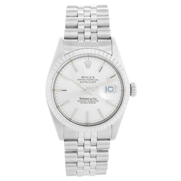 Rolex Datejust Men's Steel Tiffany & Co. Watch 16030