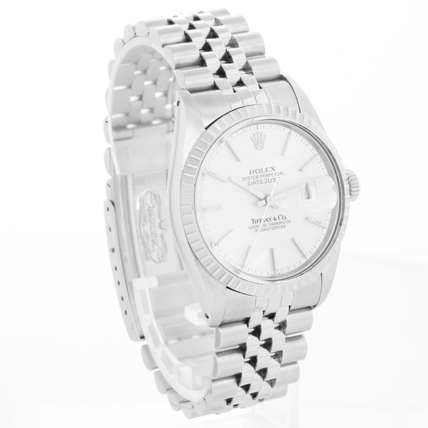 Rolex Datejust Men's Steel Tiffany & Co. Watch 16030