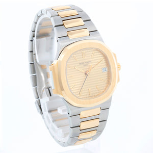 Patek Philippe Nautilus Midsize Steel & Gold 2-Tone Men's Watch 3800/1
