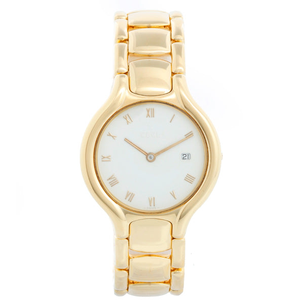 Ebel Beluga 18k Yellow Gold Men's/Ladies 32mm Midsize Quartz Watch 884960