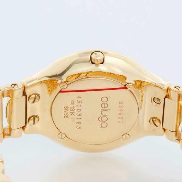 Ebel Beluga 18k Yellow Gold Men's/Ladies 32mm Midsize Quartz Watch 884960